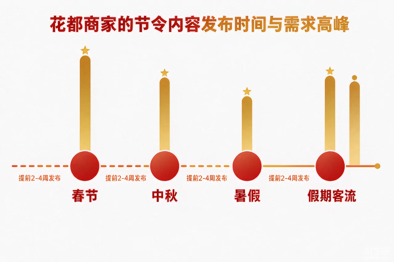 花都四个节令节点的问句特征与提前发布时间对照示意图